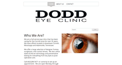 Desktop Screenshot of doddeyeclinic.com